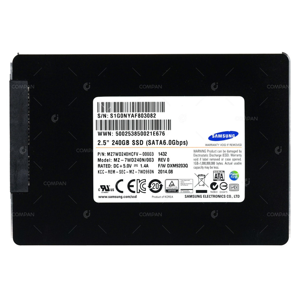 MZ-7WD240N-003 SAMSUNG SSD 240GB SATA 6G 2.5" SFF